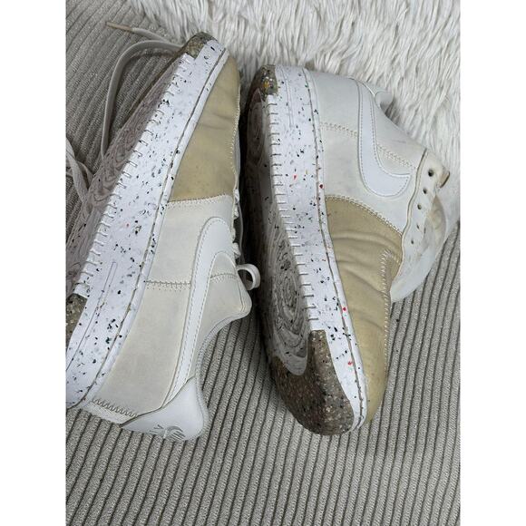 Nike Air Force 1 Crater Shoes Womens Size 9 White Low Speckled Sole CT1986-100 - Picture 2 of 10